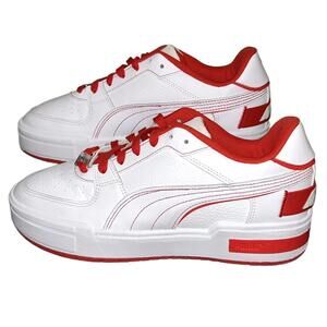 Puma Motorsport F1® Racing "White/Pop Red" Sneakers 308685-02 Men's 10 | NEW